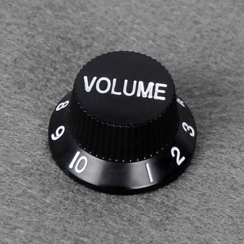FLEOR 2T1V Guitar Knobs Set 24 Spline Electric Guitar Knobs 1 Volume 2 Tone Control Knob, Black - Image 5